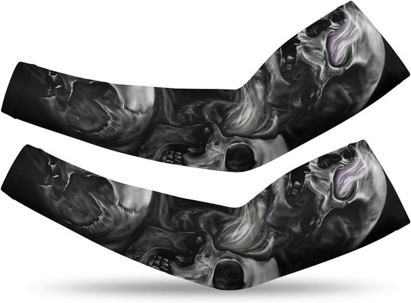 QiErDesign Marble Sports Compression Arm Sleeves for Men & Women - Youth Arm Sleeve Baseball Volleyball Sleeves & Basketball Sleeve - Image 1